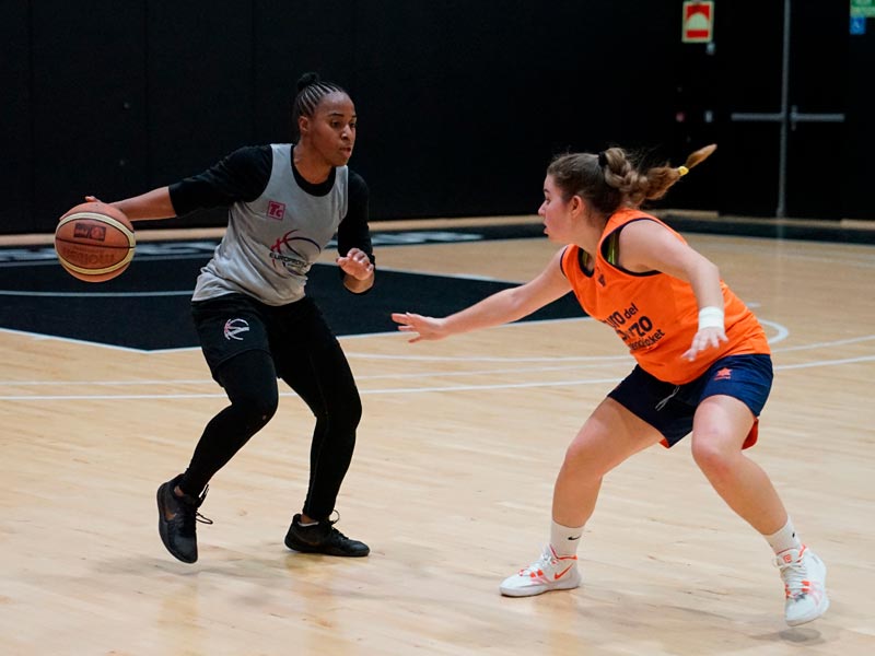 Europrobasket player Alana Laws on a tryout in Spain