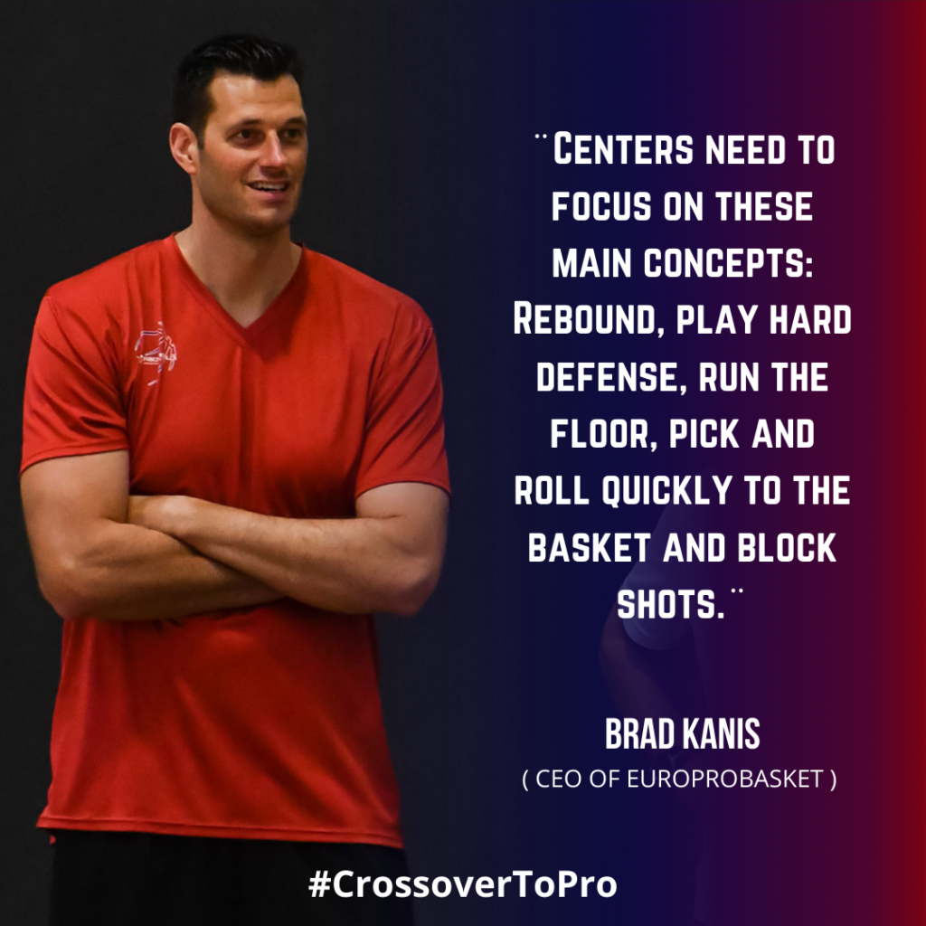 Brad Kanis speaks about the european center position in basketball