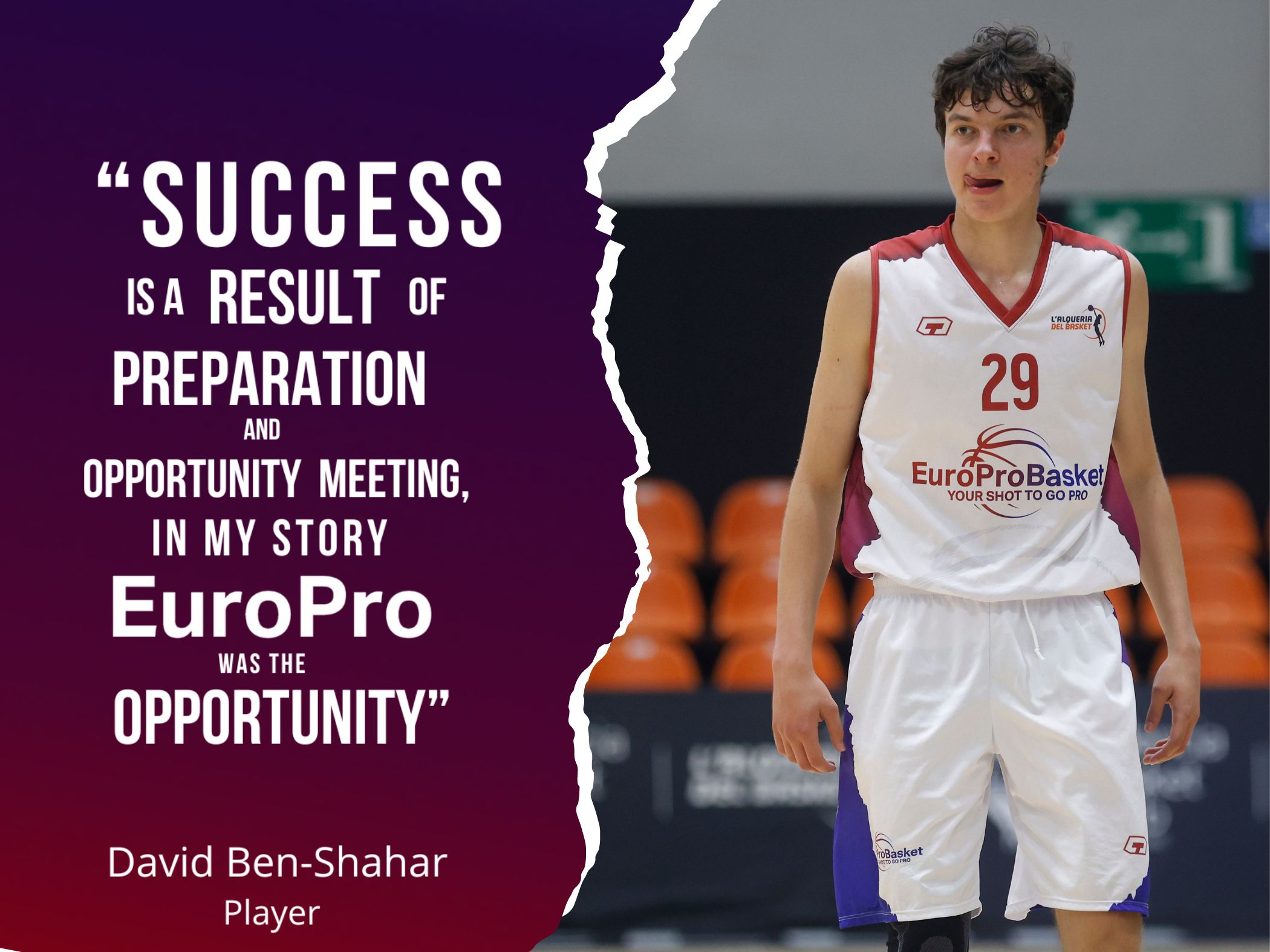 EuroProBasket Player David Ben-Shahar Returns to his Basketball Roots
