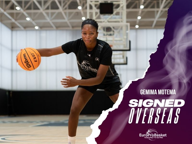 NCAA Division I guard Gemima Motema training in Valencia before signing in Portugal