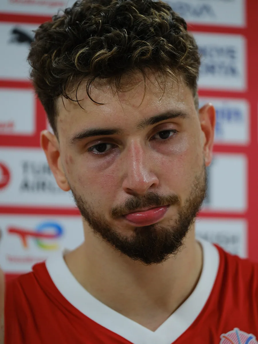 Alperen Sengun of the Houston Rockets, pictured with the Turkiye national team in 2025