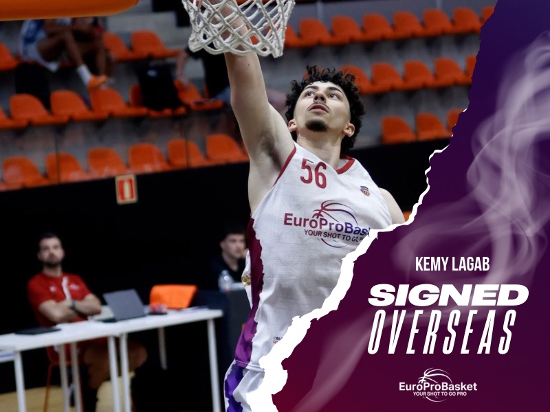 French basketball player Kemy Lagab in the EuroProBasket European Summer League before signing in Spain for the 2026-27 season