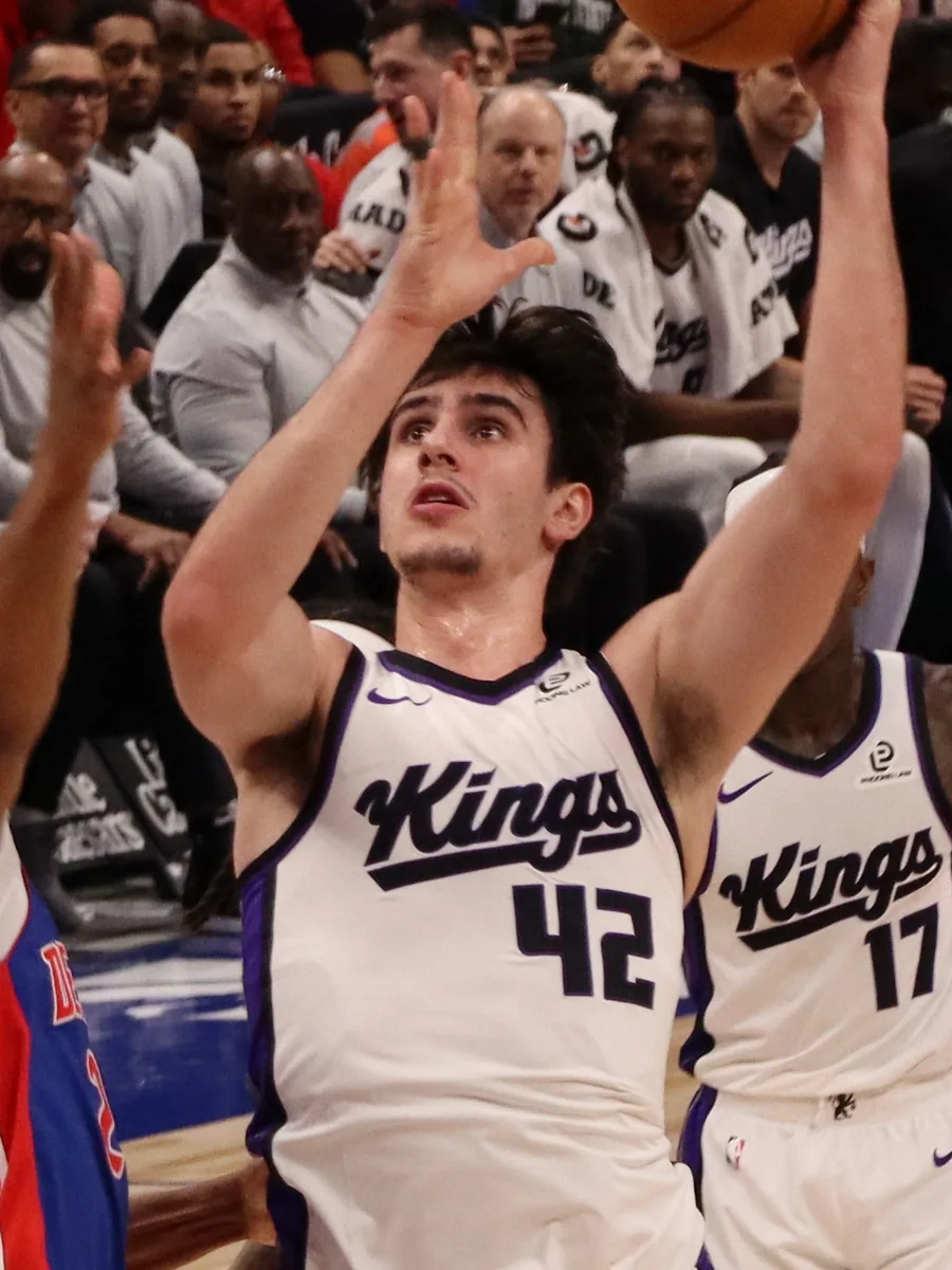 Maxime Raynaud of the Sacramento Kings, pictured with the Sacramento Kings in 2026