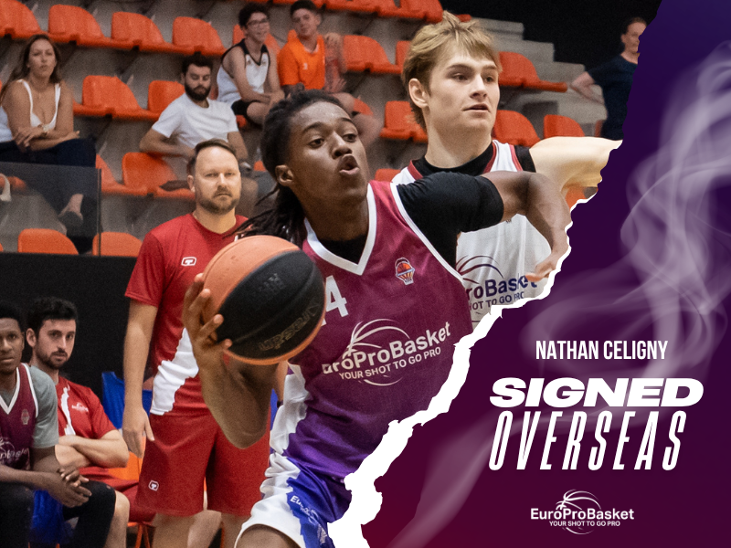 French guard Nathan Celigny signs in Spain for the 2026-27 season after the EuroProBasket European Summer League in Valencia.