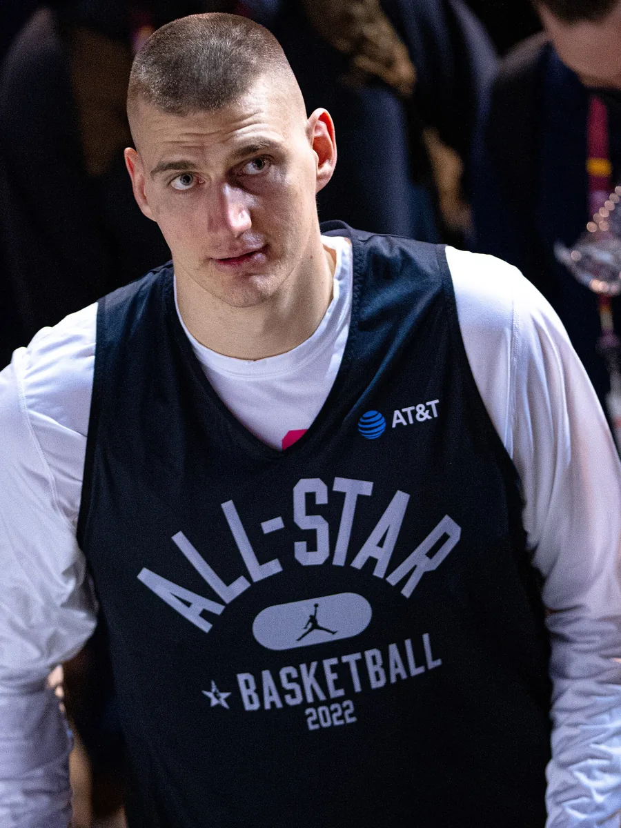 Nikola Jokic of the Denver Nuggets, pictured at the 2022 NBA All-Star Weekend