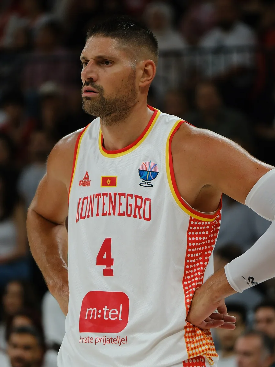 Nikola Vucevic of the Orlando Magic, pictured with the Montenegro national team in 2025